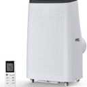 14,000 BTU Portable Air Conditioner Cools Up to 750 Sq.Ft, 3-IN-1 Quiet Portable AC Unit with Remote Control & Installation Kits for Large Room, Smart/Sleep Mode, Auto Swing, 24H Timer