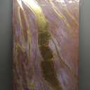 VAYIMDH Minimalist Wall Decor Line Art Gold Modern Wall Art Abstract Green White Textured Artwork for Living Room Dining Room Bedroom Picture 24x48 Inch