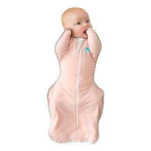 Love To Dream Swaddle UP Self-Soothing Sleep Sack 8-13 lbs., Dramatically Better Sleep, Snug Fit Calms Startle Reflex, 1.0 TOG, Dusty Pink, Small