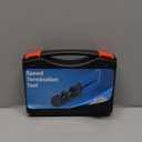 Everest easyJACK - 90 Angled Speed Termination Keystone Tool Set - with 20-Pack of RJ45 Cat6 Keystone Jacks in White (Slim Profile Design) - Time Saver Network Punch Down Tool Cat6