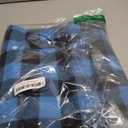 Kuoser Dog Winter Coat, Windproof Dog Fleece Jacket British Style Plaid Cold Weather Doggie Vest Coats, Reversible Cozy Warm Pet Clothes Apparel for Large Size Dogs XL (Blue)