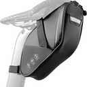 Bike Saddle Bag - Waterproof Bike Bag Under Seat, Durable 900D Cycling Pouch with Reflective Area & Tail Light Loop, Fits Road, Mountain