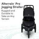 BOB Gear Alterrain Pro Jogging Stroller — Black
All Terrain, All Weather Jogger Stroller; SmoothShox Suspension & Air-Filled Tires; Car Seat Compatible