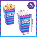 SAVITA 24pcs Video Game Popcorn Boxes, Funny Llama Party Popcorn Bags Battle Holder Bucket Cup Gamers Birthday Decorations for Wrapping Snacks Candy Cookies Party Favor Supplies
