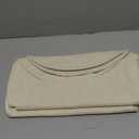 homing 15 Inch Round Cloth Placemats Set of 6, Cotton Linen Blend Washable Table Mats, Farmhouse Dining Place Mats for Indoors & Outdoors, Easy to Clean, Cream