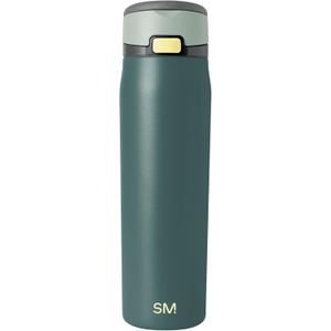 Simple Modern Mesa Loop Water Bottle with Covered Straw and Handle | 24oz Cup Holder Friendly Insulated Stainless Steel Bottles for Travel, Sports and School | Steel Harbor
