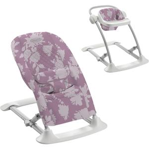 Graco® Jumpstart 4-in-1 Adjustable Infant Activity Bouncer & Jumper Versatile Baby Swing Floor Seat and Kids Chair with Snack Tray Lilac Mod