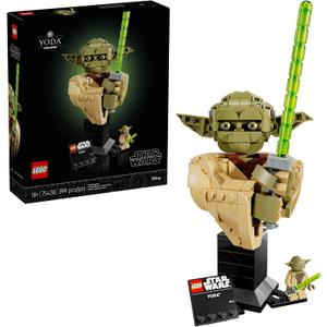 LEGO Star Wars: Attack of the Clones Yoda Bust with Lightsaber - Collectible Building Set for Adults, Ages 18+ - Star Wars Gift for Men & Women - Bedroom or Shelf Decor - 75438