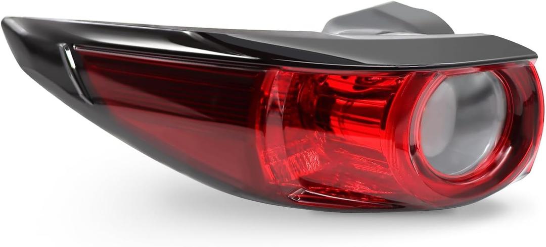 Left Outer Tail Light Halogen Compatible with CX5 CX-5 2017 2018 2019 2020 2021 Rear Brake Lamp Taillight Driver Side KB8A51160F