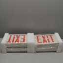 SPECTSUN 4 Pack Led Exit Sign with Battery Backup, Hradwired Red Exit Light LED - 4 Pack, Lighted Exit Sign Bulb/Exit Combo Light/Battery Exit Sign/Lighted Exit Sign Battery Powered