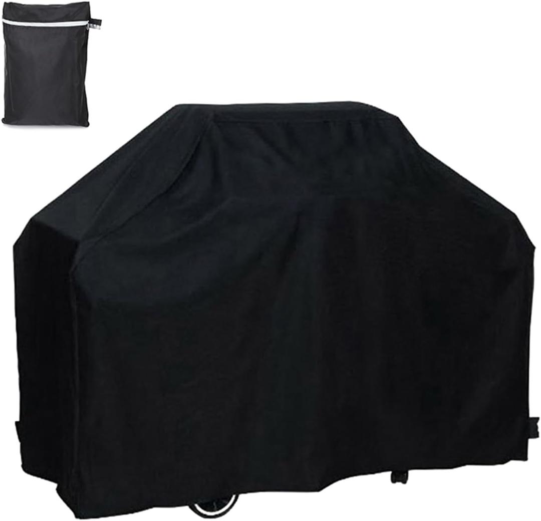 Grill Cover for Outside 75 inch Gas Grill Cover 210D Heavy Duty Waterproof BBQ Cover, Barbecue Cover with Adjustable Hem Drawstring & Storage Bag (A)