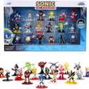 Jada Sonic The Hedgehog Nano Metalfigs 18 Pack Series 2 Die-Cast Figure Set Includes Sonic, Shadow, Amy Rose, Rouge Toys