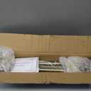 Antique Bronze Curtain Rod - 28-56" with 1" Diameter Discs, Adjustable Room Darkening Curtain Rod with Aluminum Finials and Brackets, Wrap Around Design