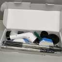 Electric Spin Scrubber, Cordless Cleaning Brush Scrubber for Home, 8 Replaceable Brush Heads-90Mins Work Time, 3 Adjustable Size, 2 Speeds for Bathroom Shower Bathtub Glass Car