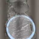 Lighted Makeup Mirror, 3000 mAh Rechargeable Double Sided Magnifying Vanity Mirror with 3 Colors, 1x/10x, 360 Rotation , Brightness Adjustable Magnification Cosmetic Light up Mirror, Women Gift (Chrome)