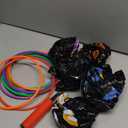 Halloween Ring Toss Game Set, Inflatable Witch Hat Ring Toss Game with 10 Plastic Rings and Air Pump, Super Fun Halloween Games for Family Party Supplies Halloween Decorations (Colourful)