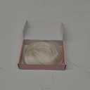 REECHO Real Human Hair Topper, 10 inch Women Hair Toppers for Thinning Hair, 100 Percent Human Hair Large Coverage Natural Hairpiece Wiglet, Waterdrop Base 2.5"x4", Silver White