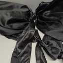 Black Bow Decor 2 Pack,Large & Small Black Coquette Room Backdrop Wall Decor for Christmas Decorations Bachelorette Bridal Shower Bow Valentines Xmas Birthday Decor