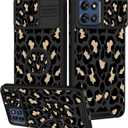 Goocrux for Moto G Stylus 5G 2025 Case - Women Girls Boys Cute Phone Cover Pretty Fashion Unique Aesthetic Design Slide Camera Cover with Ring Stand Holder Case for Motorola G Stylus 5G 2025, Leopard