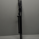 Amazon Basics Adjustable Boom Arm Height Microphone Stand with Tripod Base, Up to 85.75 Inches - Black