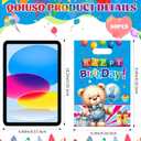 3 x QOIUSO 50 Pcs Birthday Party Favor Bags for Boys & Girls: Lovely Happy Birthday Goodie Bags with Handles for Return Gift Wrapping, Packaging Candy Treat Toys and Party Favors (6.5 x 9.8 Inches)