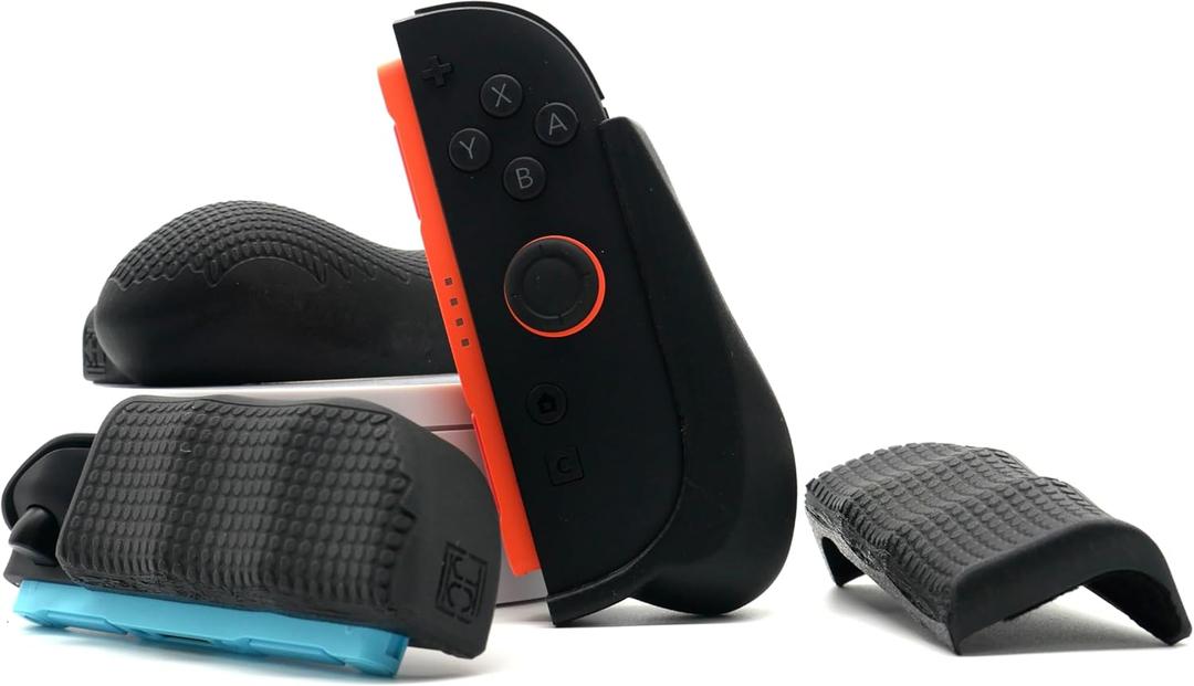 Comfort Felt Grips for Nintendo Switch 2 Joy Cons 2 | Slim and Thick Slide On | Gaming Handheld Ergonomics with Textured Pattern by JCSFY (Slim & Thick Pairs)