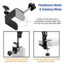 Tablet Stand Phone Holder for Bed,iPad Holder for Desk, Headboard,Bedside,Table, Compatible with iPhone iPad Kindle or Other 4.5-13" Screen Device
