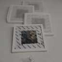 KINLINK 10x10 Picture Frame, White Square Solid Wood Frames for Pictures 6x6 with Mat or 10x10 without Mat, Wall and Tabletop Display Photo Frames White 4 Pack
