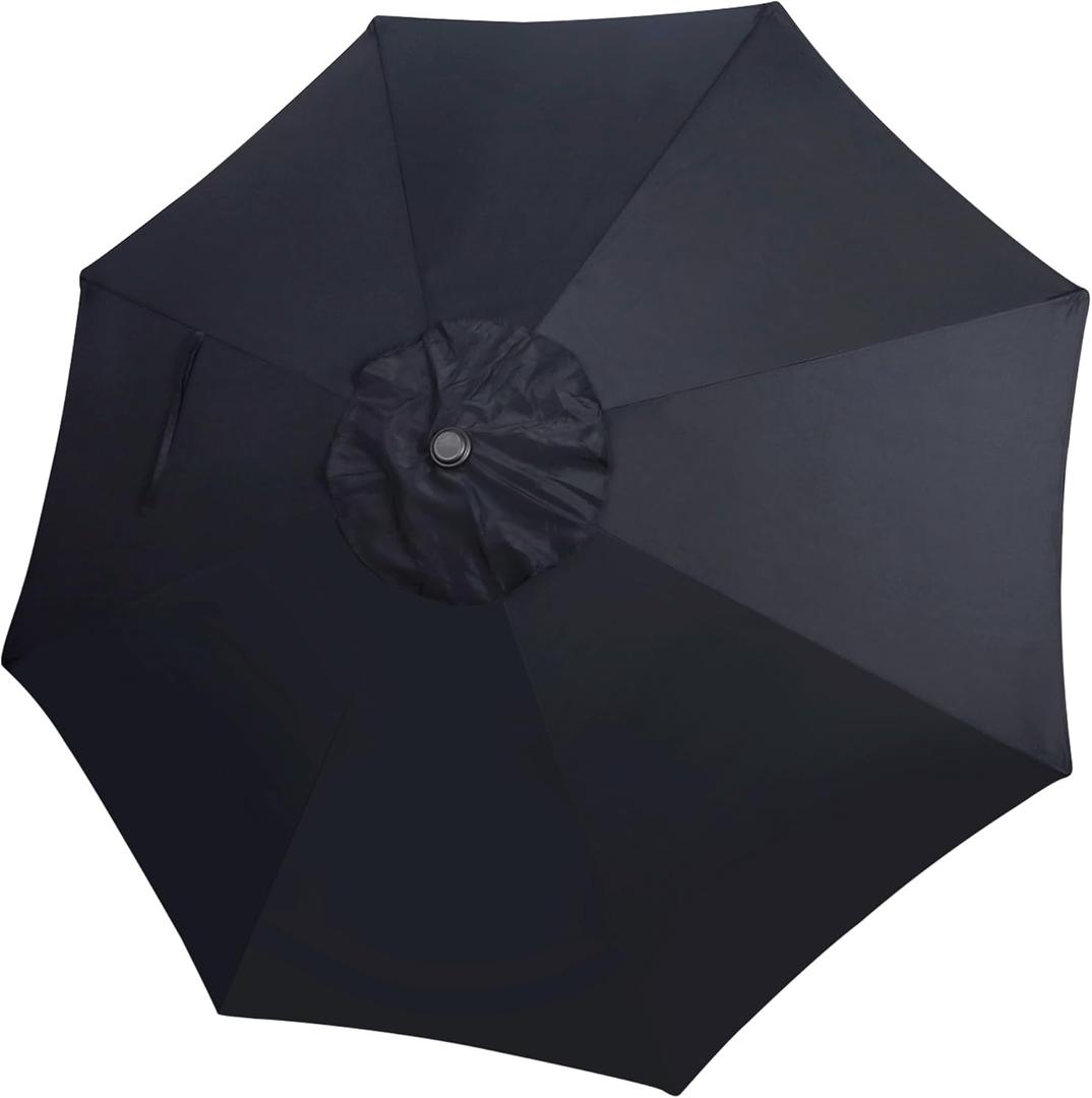Blissun 9ft Patio Umbrella Replacement Canopy, Market Umbrella Top, Outdoor Table Umbrella Canopy for 8 Ribs, Canopy Only