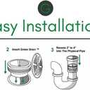G Green Drain Waterless Trap Seal, 2 Inch, Fitting Pipes with Diameters Between 50-58 mm