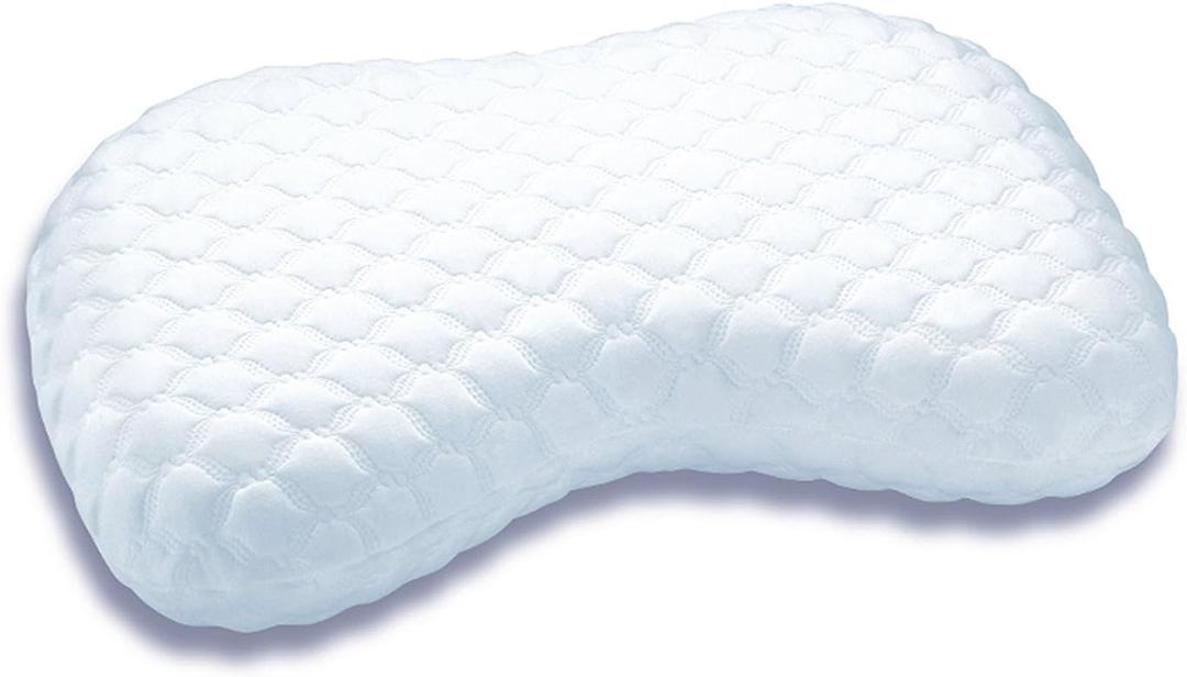 Sleep Innovations Versacurve Curved Memory Foam Pillow, Standard Size, Therapeutic for Neck and Shoulder, Side, Stomach, and Back Sleepers, Medium Support Sleep Innovations Versacurve Curved Memory Foam Pillow, Standard Size, Therapeutic for Neck and Shoulder, Side, Stomach, and Back Sleepers, Medium Support