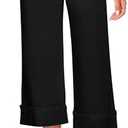 LookbookStore Capris Jeans for Women Wide Leg High Waisted Casual Summer Roll Hem Cropped Stretch Denim Jean Capri Pants, XL