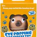 Gift Republic Dog Eye Pop Stress Toy, Brown