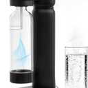 Carbonated Water Maker  Portable Manual Soda Maker for Sparkling Water & Fizzy Drinks  No Electricity, CO Cylinder Not Included  Iceless Soda Machine for Home & Kitchen