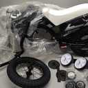 KEANO 12" Motocross Kids Bike for 2-4 Yrs Training Wheels, Black