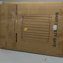 Mumeasy 36" Extra Tall Baby Gate for Doorways, 29.7"-57" Extra Wide Dog Gate for Stairs, Pressure Mounted Auto Close Pet Safety Gate with Easy Walk Thru Door, Large Indoor Child Gate for House, White