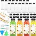 30Pcs 12 Oz Plastic Juice Bottles with Caps,Clear Reusable Water Bottle & Tamper Proof Lids,Juice Containers,Juicing Bottles for Fruit Juice,Smoothies,Coffee - Food Grade & Travel Bottle
