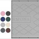 URMONA 19" x 12" Waterproof Silicone Mat in Multiple Sizes & Colors, Under Sink Mat for Kitchen & Bathroom, Pet Food Pad for Dogs & Cats, Kitchen Cabinet Liner, Multi-Purpose for Storage(Light Grey)