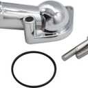 Silver 15 Water Neck Thermostat Housing Fits for SBC BBC Small Block Big Block Chevy 283 302 305 327 350 383 396 427 454 502