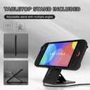PlayVital Protective Case for Nintendo Switch 2 with Extra Stand & Thumb Grip Caps | Split Design, Dockable Hard Shell Cover for Nintendo Switch 2 | Solid Color Series, Black