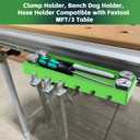 Clamp Holder, Bench Dog Holder,Hose Holder- Utility Storage Rack- Compatible with Festool MFT/3 Table
