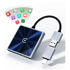Wireless CarPlay Adapter for iPhone â€“ Apple Carplay Adapter Converts Wired to Wireless, Easy Plug & Play Setup, Stable Control, No Delay, Car Play Adapter for Cars with Builtin OEM CarPlay & iOS 10+