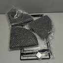 Dorhors 3-Tier Corner Bathroom Organizer Countertop for Storage, Vanity Tray, Wood Counter Organizer for Kitchen, Bathroom, Dresser (Black)