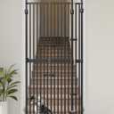Extra Tall Cat Gate for Doorway: Sprouterie 74.8"-90.5" Pressure Mount Tall Cat Gates for Pet 30.3"-38.2" Wide Black Wall Drilling for Indoor Stairs Doorway Room Door Safety No Barrier