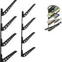 Multi Board Surf Rack Wall Mount for Surfboard, Wakeboard, Snowboard Storage Adjustable Wall Hangers Boards Display White