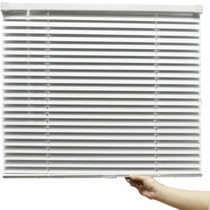 Cordless Light Filtering Mini Blinds for Windows, Horizontal Vinyl Window Blinds, Inside or Outside Mount 1 (27" W x 64" H)