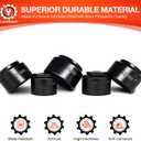 BLACKROBOT 5 Pieces 3/8 Drive Low Profile Oil Filter Socket Set, Metric Size 24mm, 27mm, 29mm, 32mm, 36mm, Chrome Vanadium Steel, 6 Point Design, Oil Filter Cap Remover and Installer Tool Set