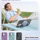 Vihibii for iPhone 17 Case with Kickstand, [Compatible with Magsafe], Shockproof Sturdy Cover & Raised Edges Protection, Fade-Resistant Glow Slim Stylish Phone Case for iPhone 17, 6.3" (2025), Grey