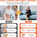 Red Light Therapy for Knee, Heated and Massage Knee Brace for Pain Relief, with 5 Heat Levels & 8 Vibration Modes,Infrared Red Light Therapy for Body/Elbow/Shoulder,Gifts for Women Men.