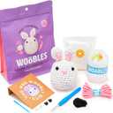 The Woobles Crochet Kit for Beginners - Easy Arts and Crafts Knitting & Crochet Animals Kit As Seen On Shark Tank - JoJo The Bunny